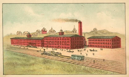 Railway Line in Front of the Factory of the Oval Churn Company
